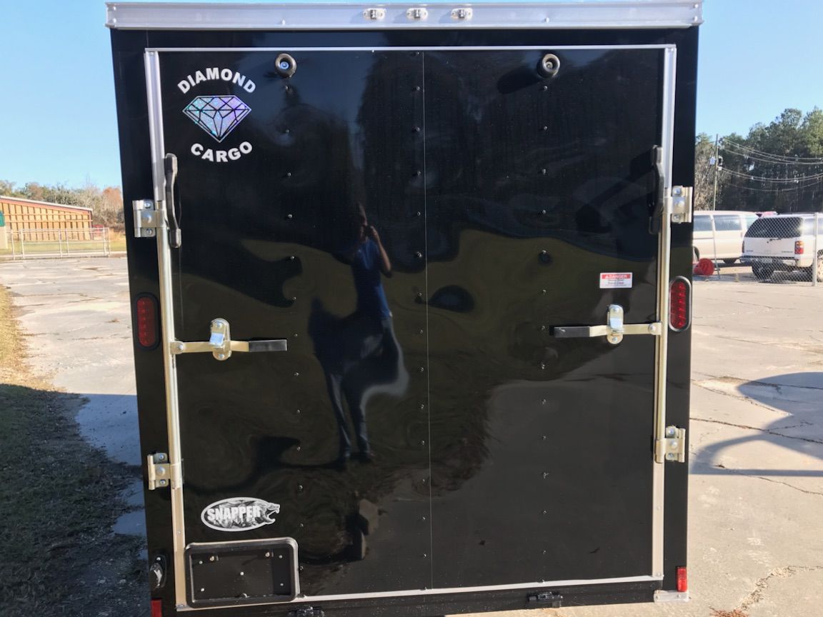 Diamond Cargo 6x12 SA Trailer - Black, Ramp, Side Door, Extra Height - Image 8
