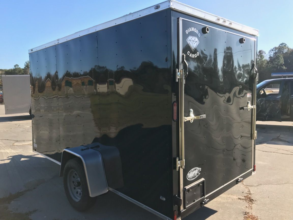 Diamond Cargo 6x12 SA Trailer - Black, Ramp, Side Door, Extra Height - Image 6