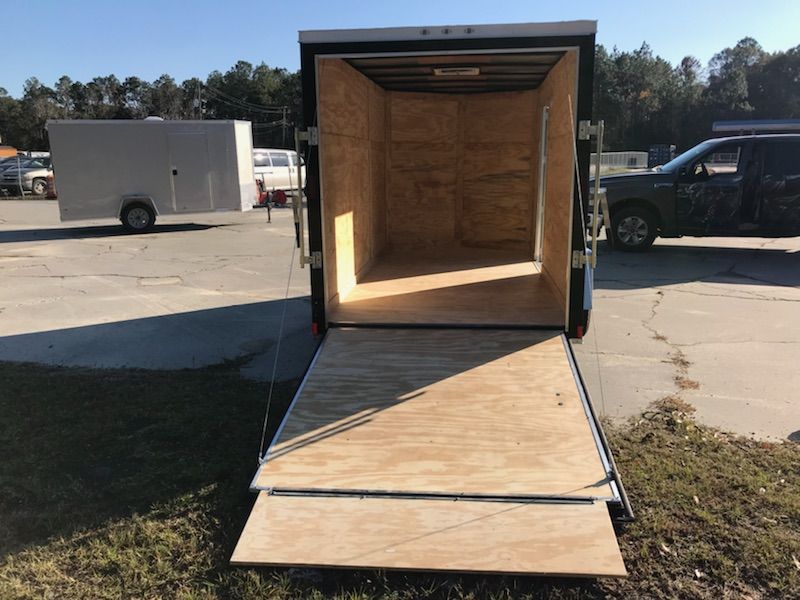 Diamond Cargo 6x12 SA Trailer - Black, Ramp, Side Door, Extra Height - Image 7