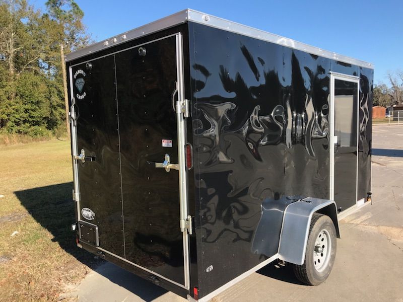 Diamond Cargo 6x12 SA Trailer - Black, Ramp, Side Door, Extra Height - Image 10