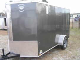 Alternative view of Diamond Cargo 6x12 SA Trailer - Grey, Ramp, Side Door, Extra Height, Insulated