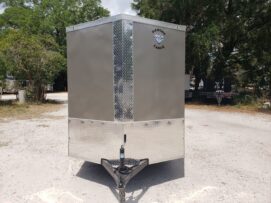 Alternative view of Diamond Cargo 6x12 SA Trailer - Pewter, Barn Doors, Side Door, Extra Height, Insulated