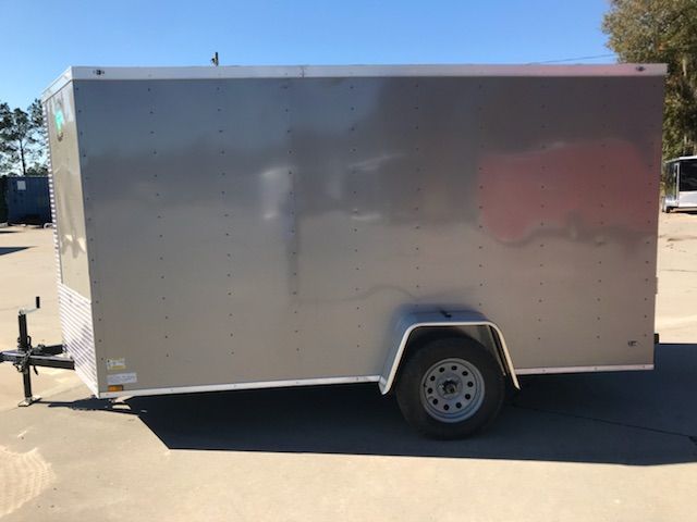 Diamond Cargo 6x12 SA Trailer - Pewter, Ramp, Side Door, Extra Height - Image 3