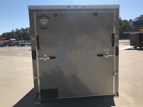 Diamond Cargo 6x12 SA Trailer - Pewter, Ramp, Side Door, Extra Height - Image 6