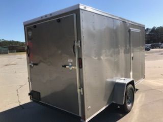 Diamond Cargo 6x12 SA Trailer - Pewter, Ramp, Side Door, Extra Height - Image 8