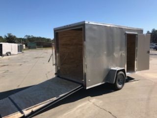 Diamond Cargo 6x12 SA Trailer - Pewter, Ramp, Side Door, Extra Height - Image 7