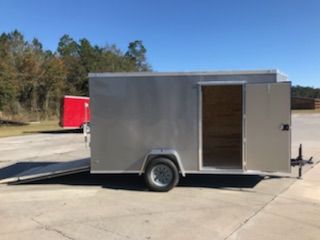 Diamond Cargo 6x12 SA Trailer - Pewter, Ramp, Side Door, Extra Height - Image 9