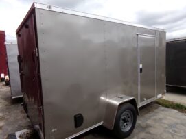 Alternative view of Diamond Cargo 6x12 SA Trailer - Pewter, Ramp, Side Door, Extra Height