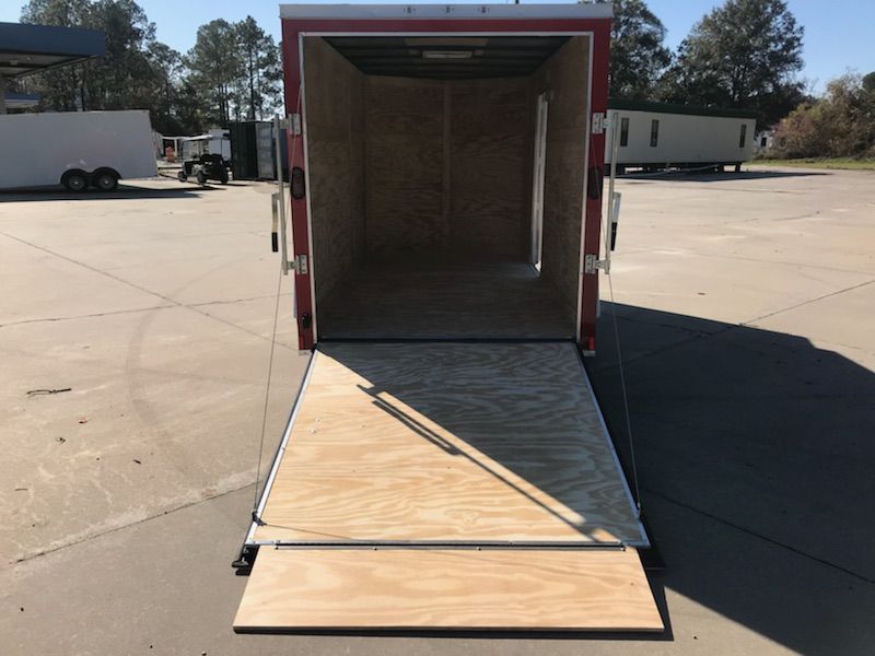 Diamond Cargo 6x12 SA Trailer - Red, Ramp, Side Door, Extra Height - Image 8