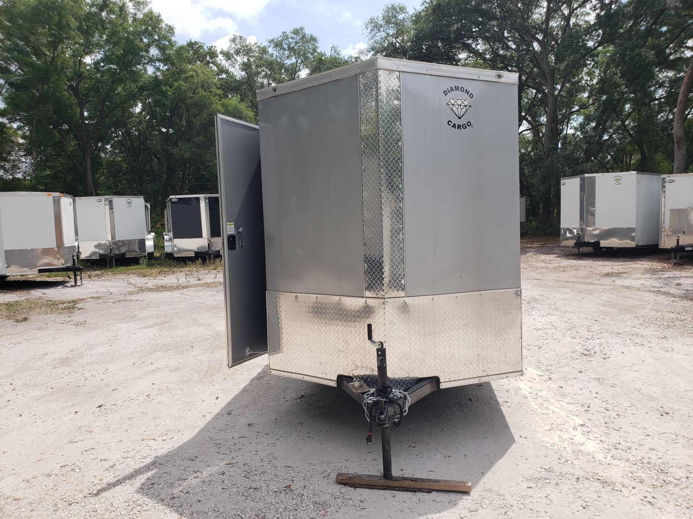 Diamond Cargo 6x12 SA Trailer - Silver Frost, Ramp, Side Door, Extra Height, Therma Ceiling - Image 15