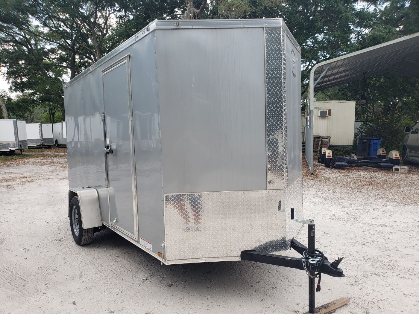 Diamond Cargo 6x12 SA Trailer - Silver Frost, Ramp, Side Door, Extra Height, Therma Ceiling - Image 16