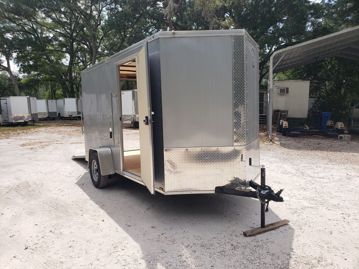 Diamond Cargo 6x12 SA Trailer - Silver Frost, Ramp, Side Door, Extra Height, Therma Ceiling - Image 14