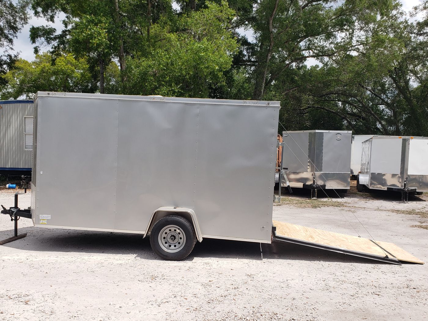 Diamond Cargo 6x12 SA Trailer - Silver Frost, Ramp, Side Door, Extra Height, Therma Ceiling - Image 4