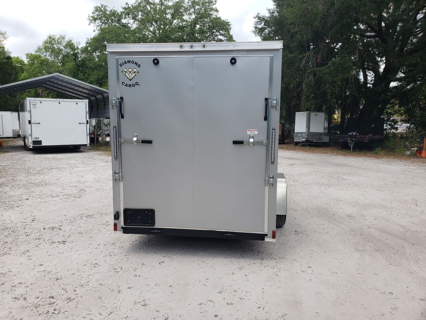 Diamond Cargo 6x12 SA Trailer - Silver Frost, Ramp, Side Door, Extra Height, Therma Ceiling - Image 9