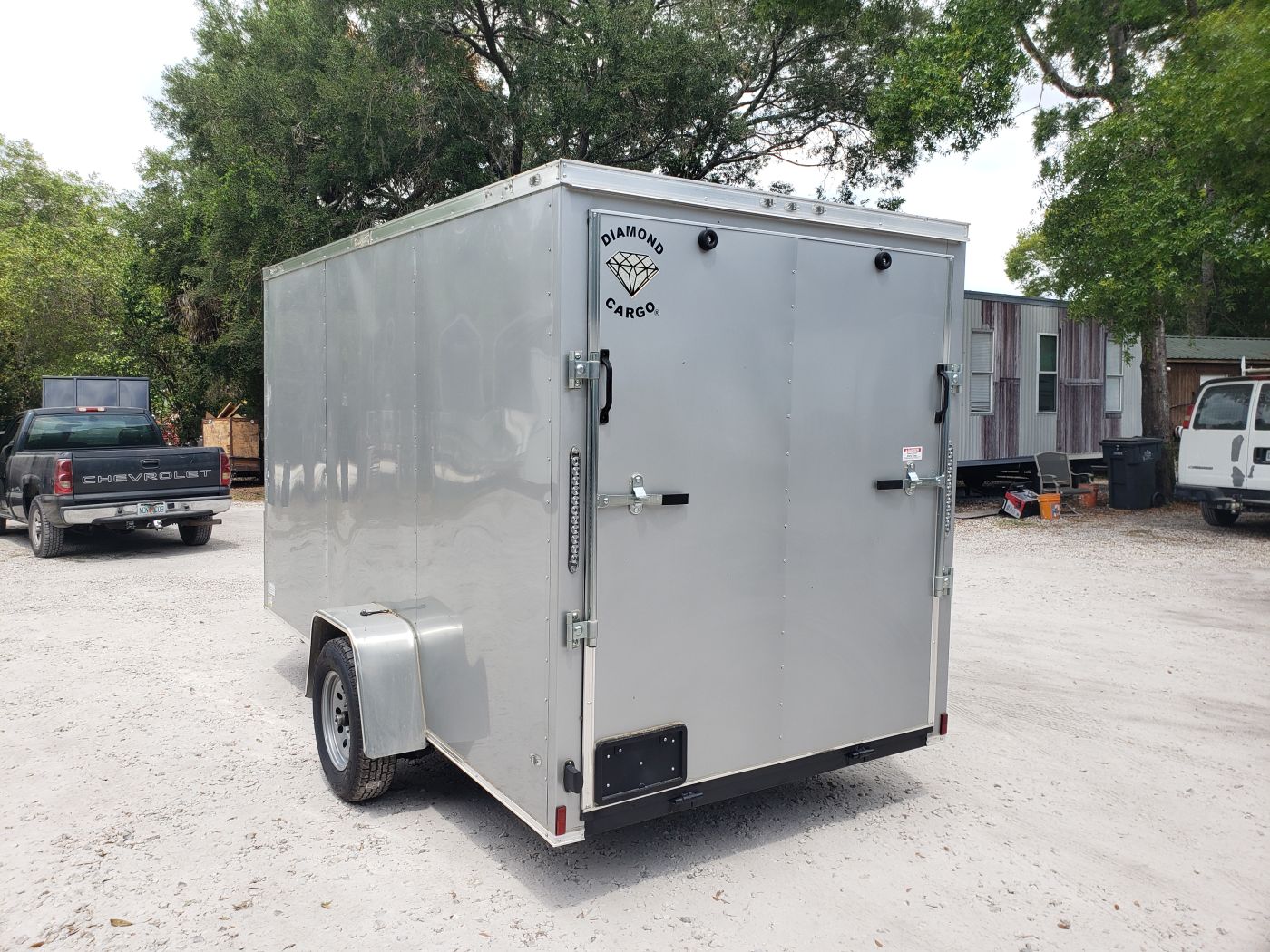 Diamond Cargo 6x12 SA Trailer - Silver Frost, Ramp, Side Door, Extra Height, Therma Ceiling - Image 7