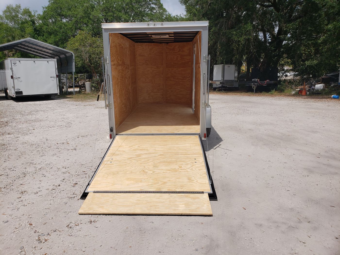 Diamond Cargo 6x12 SA Trailer - Silver Frost, Ramp, Side Door, Extra Height, Therma Ceiling - Image 8