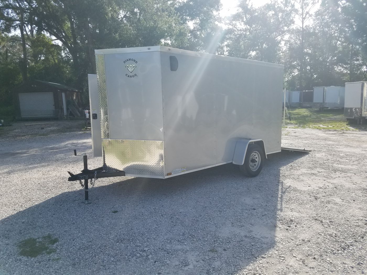 Diamond Cargo 6x12 SA Trailer - Silver Frost, Ramp, Side Door, Extra Height - Image 15