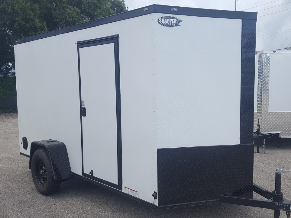 Diamond Cargo 6x12 SA Trailer - Embossed White, Ramp, Side Door, Extra Height, Blackout - Image 13