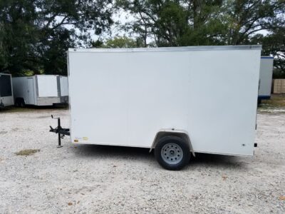 Diamond Cargo 6x12 SA Trailer - White, Ramp, Side Door, Extra Height - Image 5