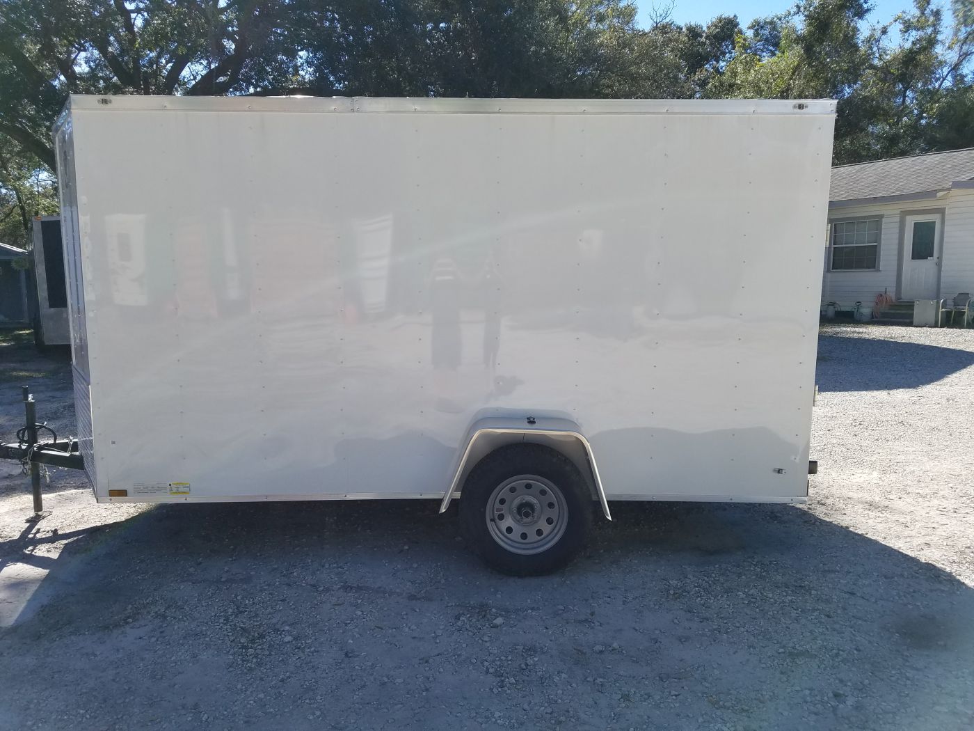 Diamond Cargo 6x12 SA Trailer - White, Ramp, Side Door, Extra Height, Insulation - Image 4