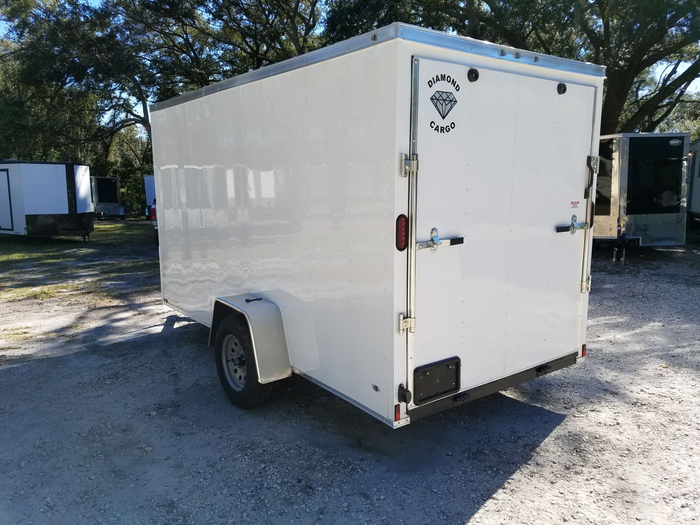 Diamond Cargo 6x12 SA Trailer - White, Ramp, Side Door, Extra Height, Insulation - Image 6