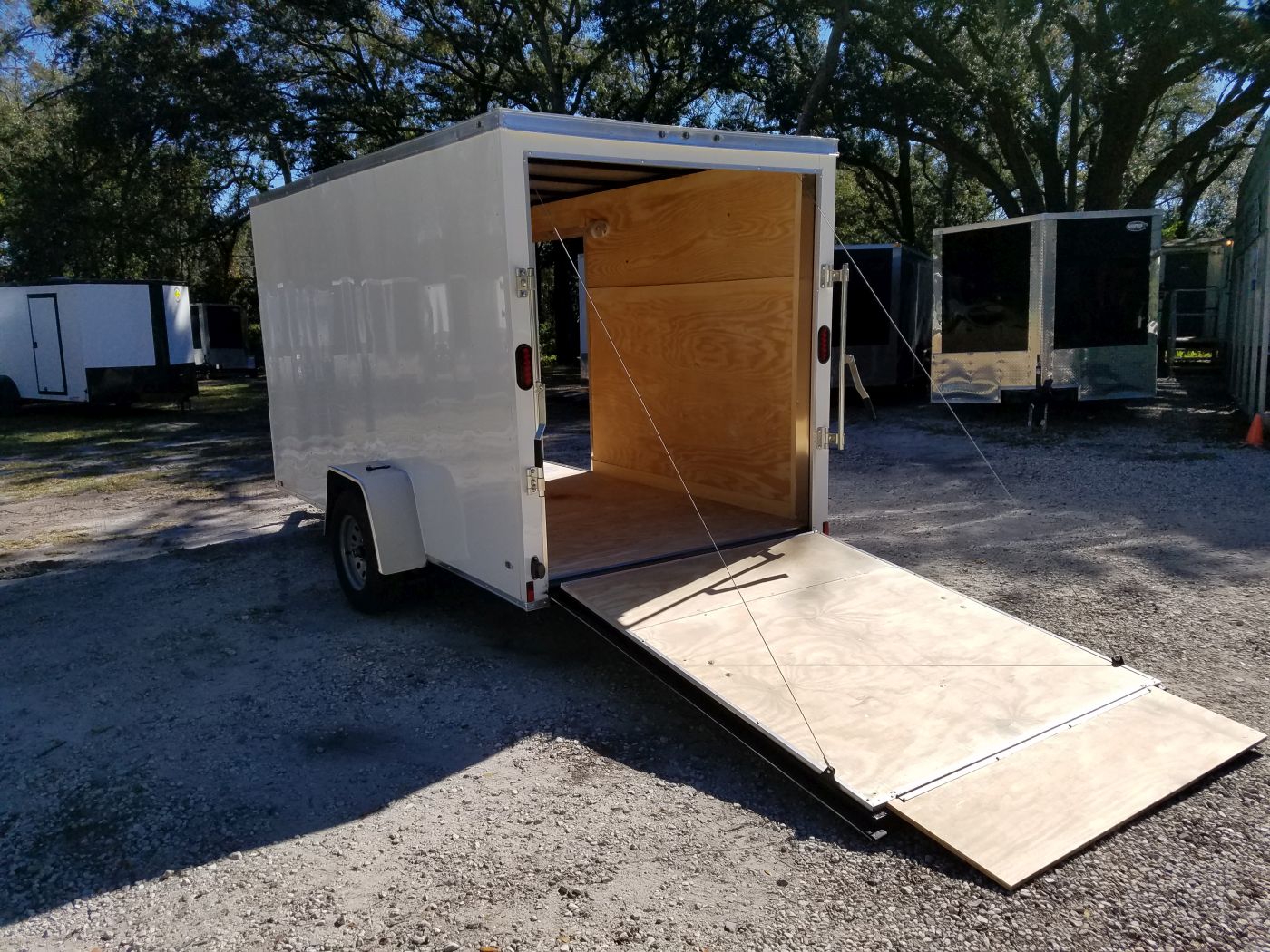 Diamond Cargo 6x12 SA Trailer - White, Ramp, Side Door, Extra Height, Insulation - Image 5
