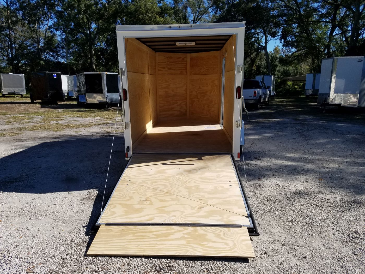 Diamond Cargo 6x12 SA Trailer - White, Ramp, Side Door, Extra Height, Insulation - Image 7