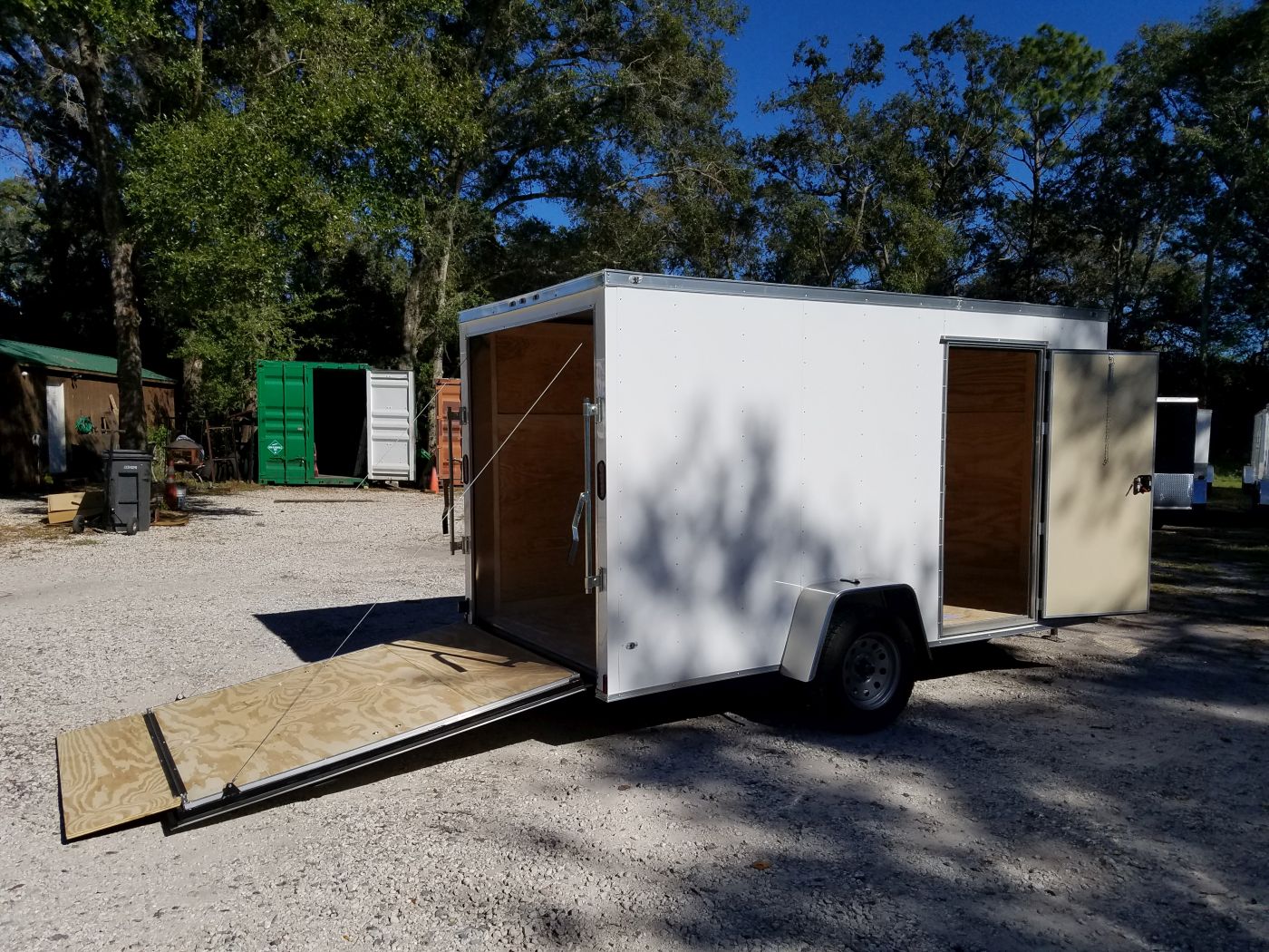 Diamond Cargo 6x12 SA Trailer - White, Ramp, Side Door, Extra Height, Insulation - Image 9