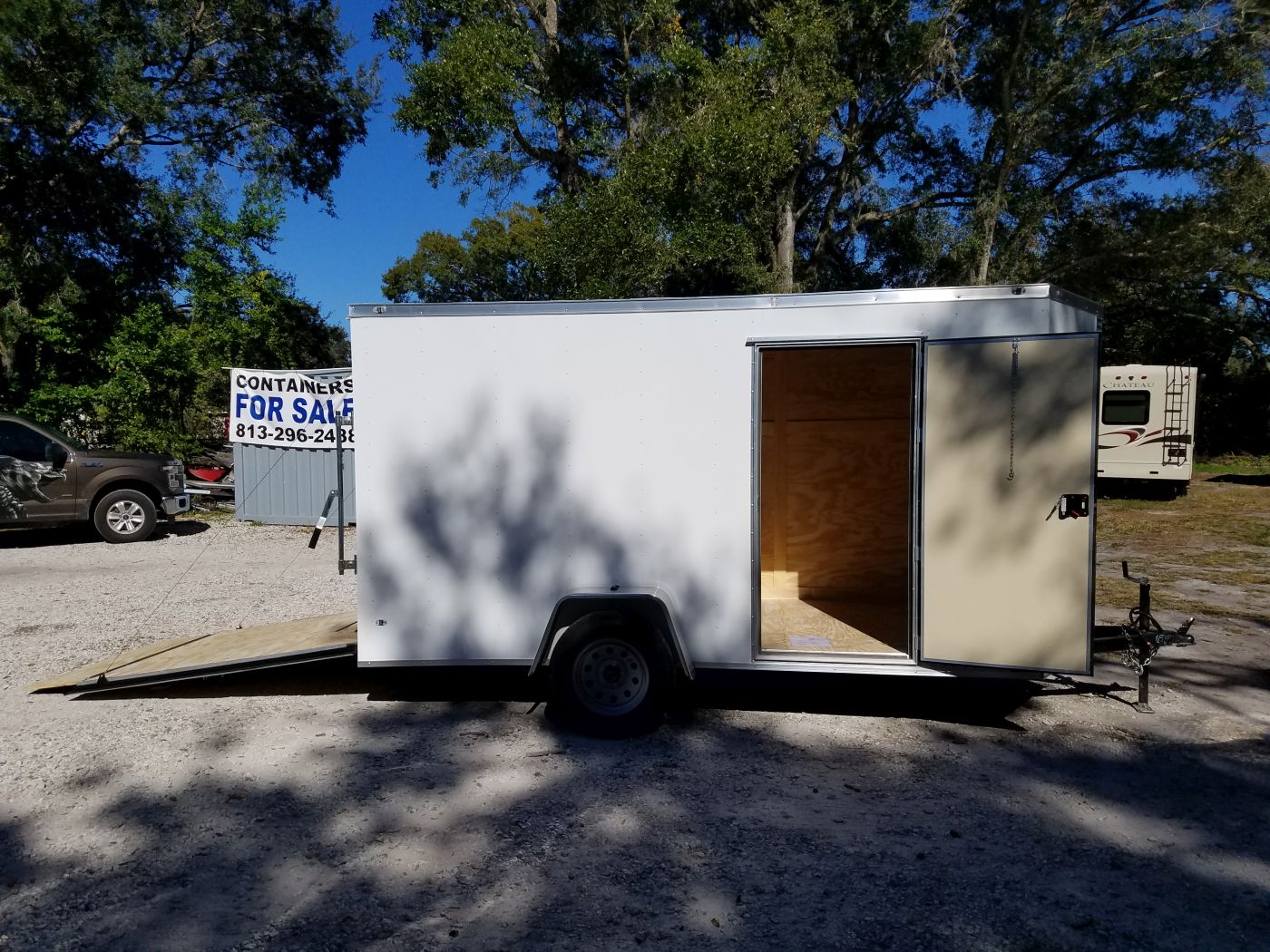 Diamond Cargo 6x12 SA Trailer - White, Ramp, Side Door, Extra Height, Insulation - Image 11