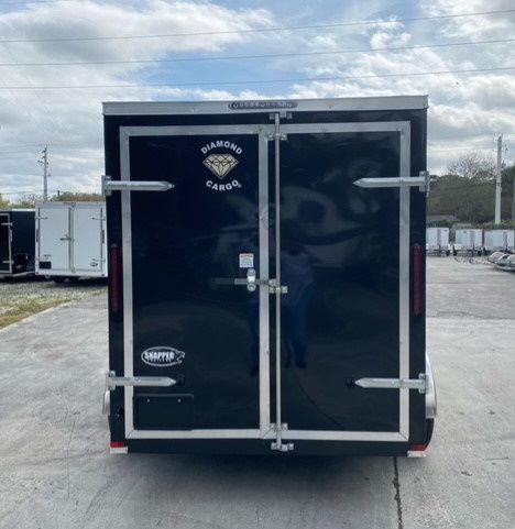 Diamond Cargo 6x12 TA Trailer - Black, Ramp, Side Door, Extra Height - Image 6