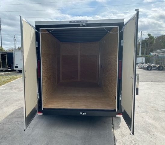 Diamond Cargo 6x12 TA Trailer - Black, Ramp, Side Door, Extra Height - Image 5