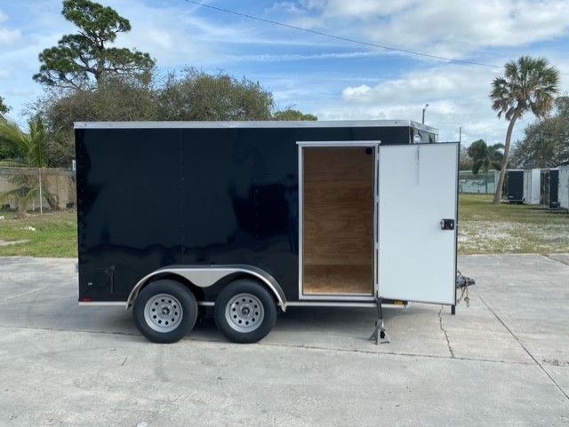 Diamond Cargo 6x12 TA Trailer - Black, Ramp, Side Door, Extra Height - Image 8