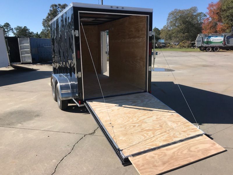 Diamond Cargo 6x12 TA Trailer - Black, Ramp, Side Door, Extra Height - Image 6