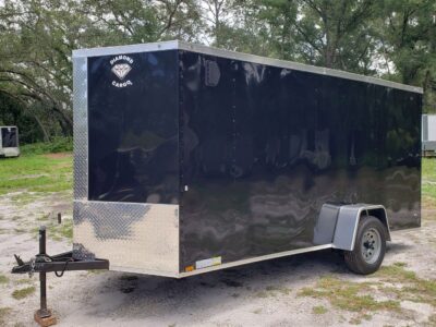 Diamond Cargo 6x14 SA Trailer - Black, Ramp, Side Door, Extra Height - Image 3