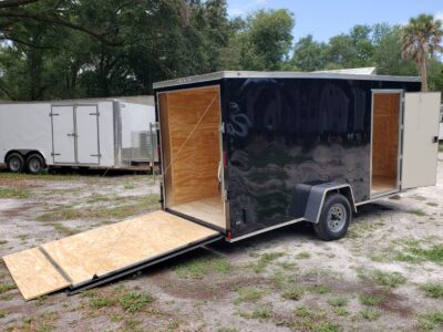 Diamond Cargo 6x14 SA Trailer - Black, Ramp, Side Door, Extra Height - Image 10