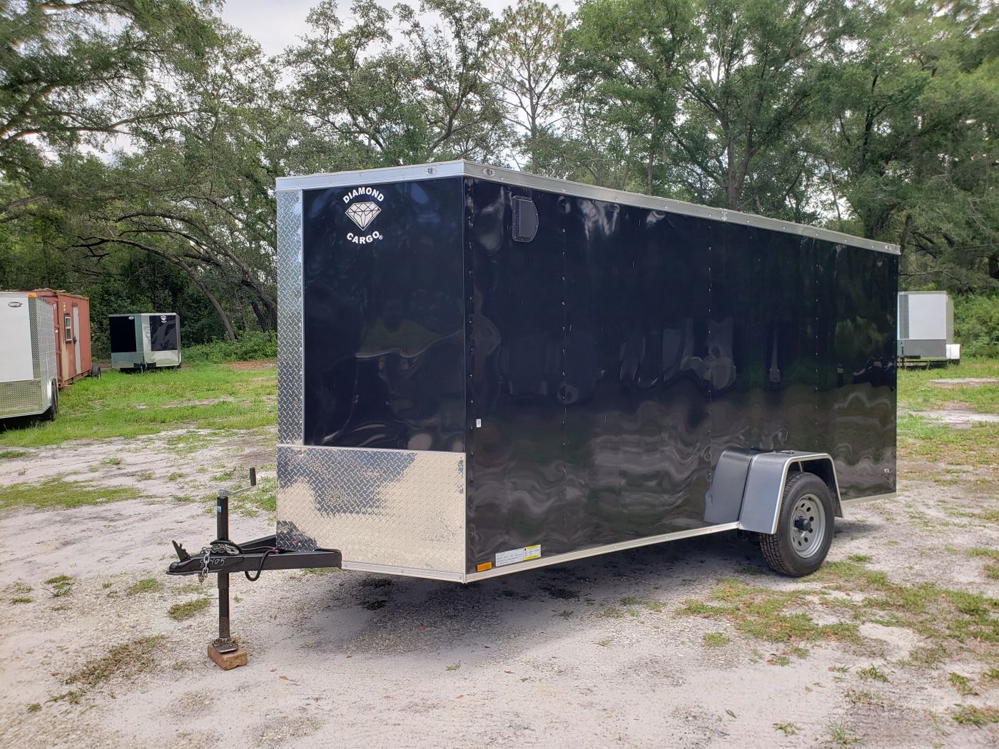 Diamond Cargo 6x14 SA Trailer - Black, Ramp, Side Door, Extra Height, Insulated - Image 2