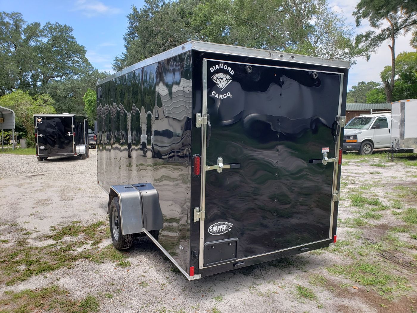 Diamond Cargo 6x14 SA Trailer - Black, Ramp, Side Door, Extra Height, Insulated - Image 6