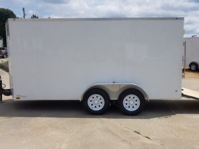 Diamond Cargo 6x14 TA Trailer - White, Ramp, Side Door, Extra Height - Image 4