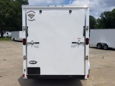 Diamond Cargo 6x14 TA Trailer - White, Ramp, Side Door, Extra Height - Image 9