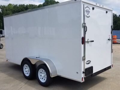 Diamond Cargo 6x14 TA Trailer - White, Ramp, Side Door, Extra Height - Image 7