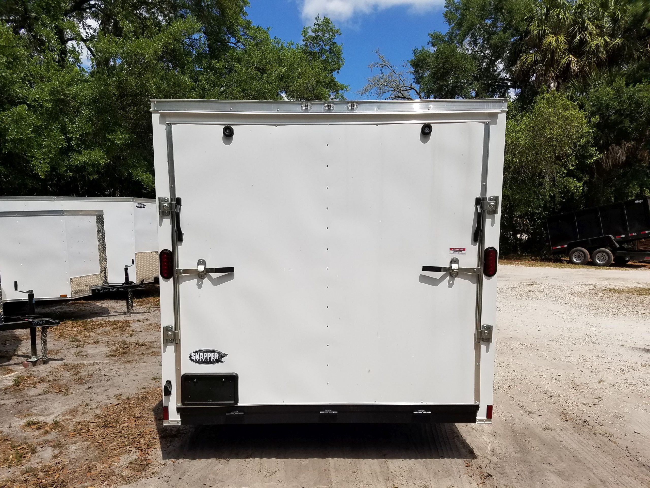 Diamond Cargo 7x14 SA Trailer - White, Ramp, Side Door, Extra Height - Image 9