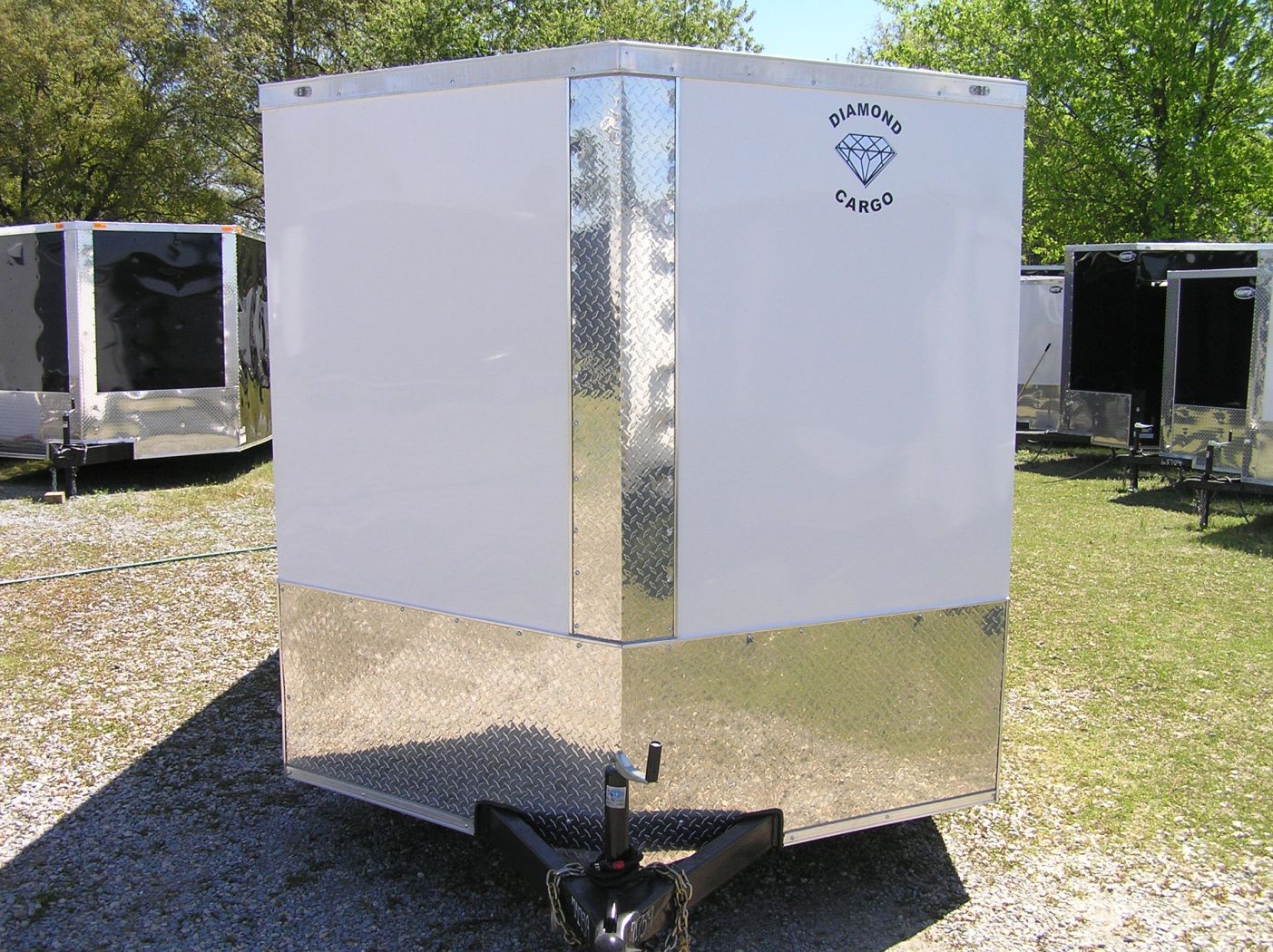 Diamond Cargo 7x14 SA Trailer - White, Ramp, Side Door, Extra Height, Insulated - Image 9