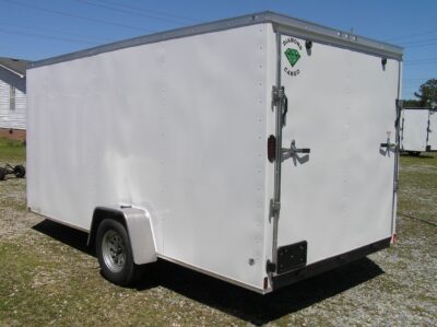 Diamond Cargo 7x14 SA Trailer - White, Ramp, Side Door, Extra Height, Insulated - Image 4