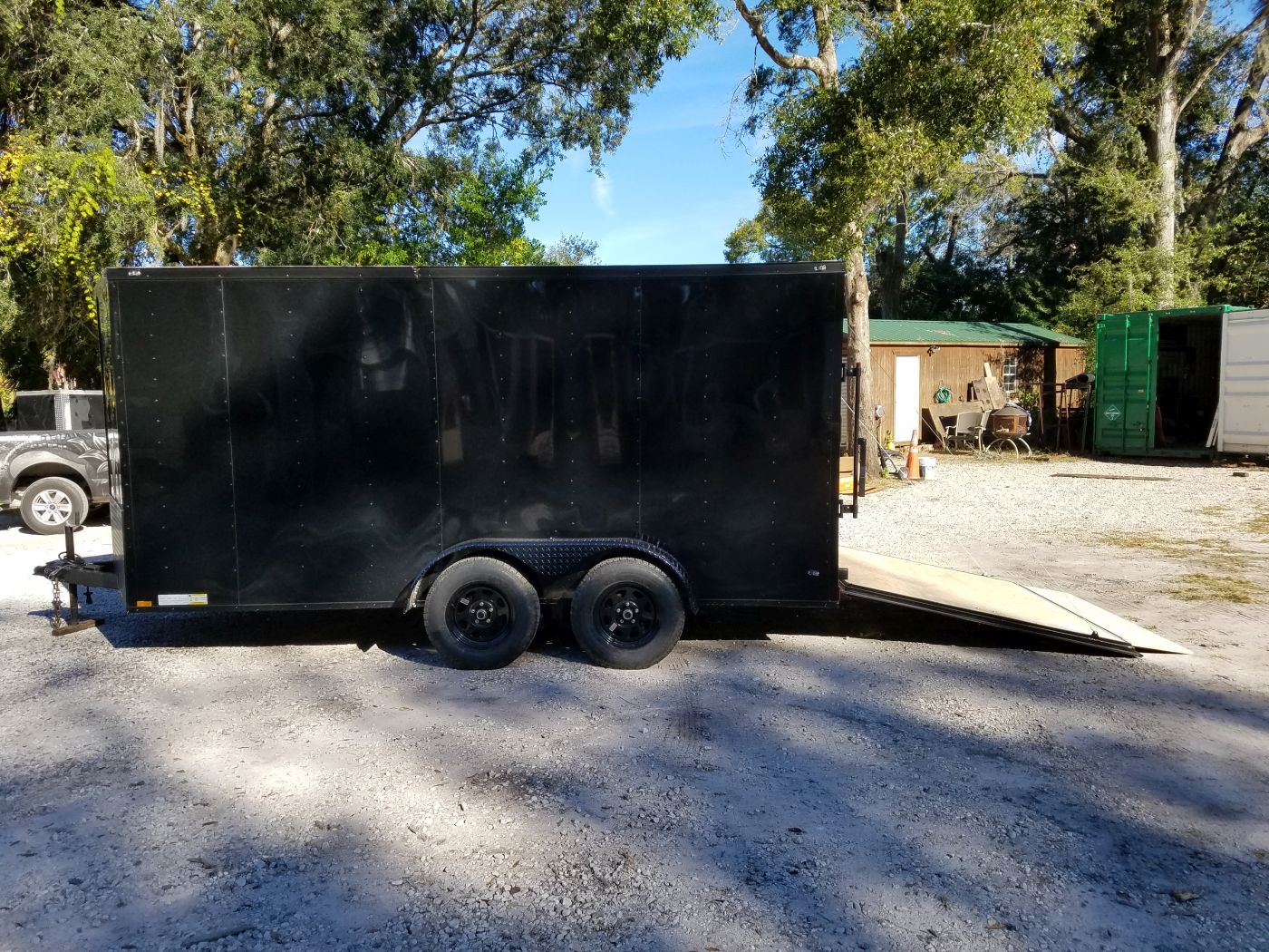 Diamond Cargo 7x14 TA Trailer - Black, Ramp, Side Door, Extra Height, Blackout - Image 15