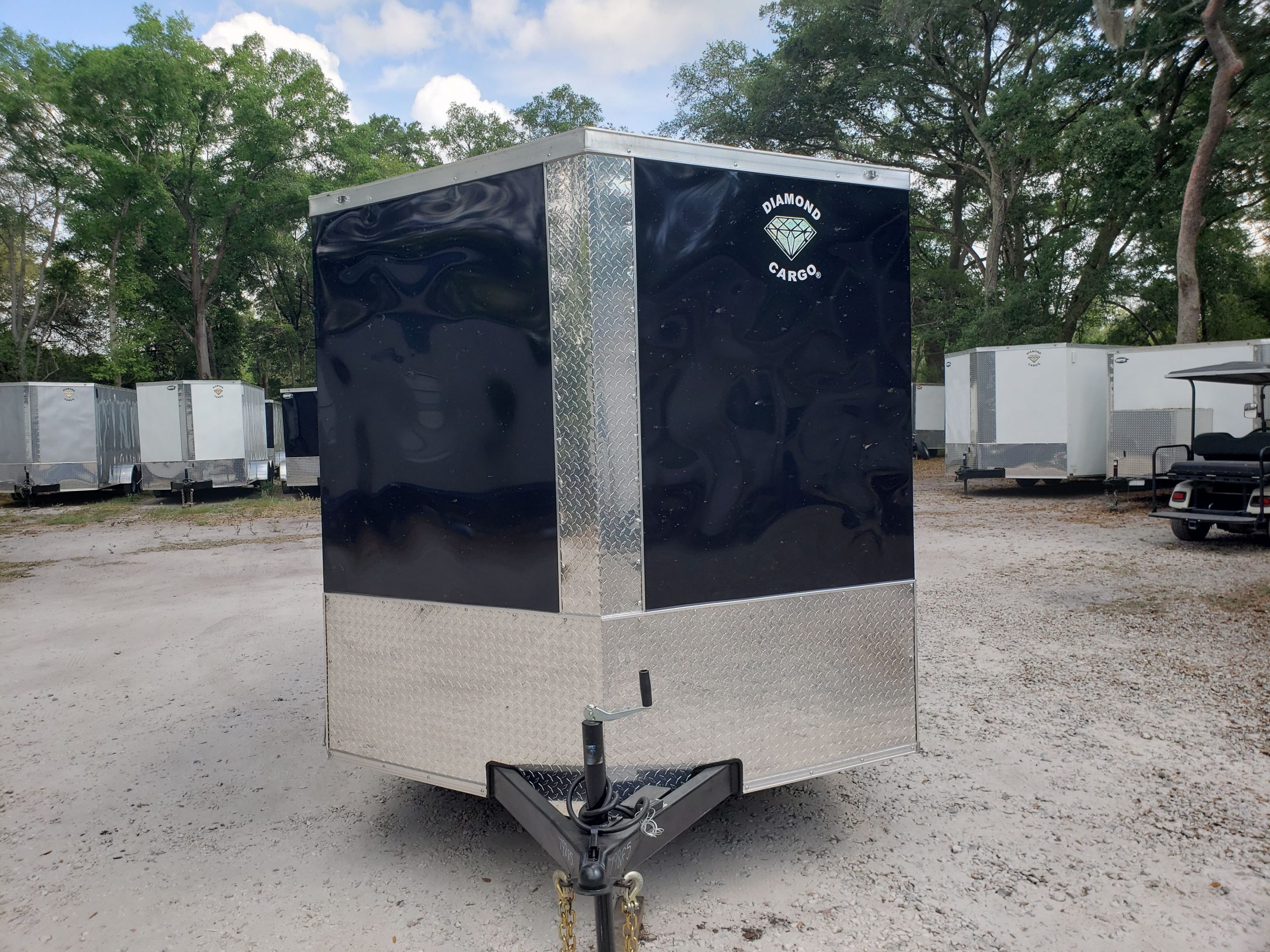 Diamond Cargo 7x14 TA Trailer - Black, Ramp, Side Door, Extra Height, Insulated - Image 4