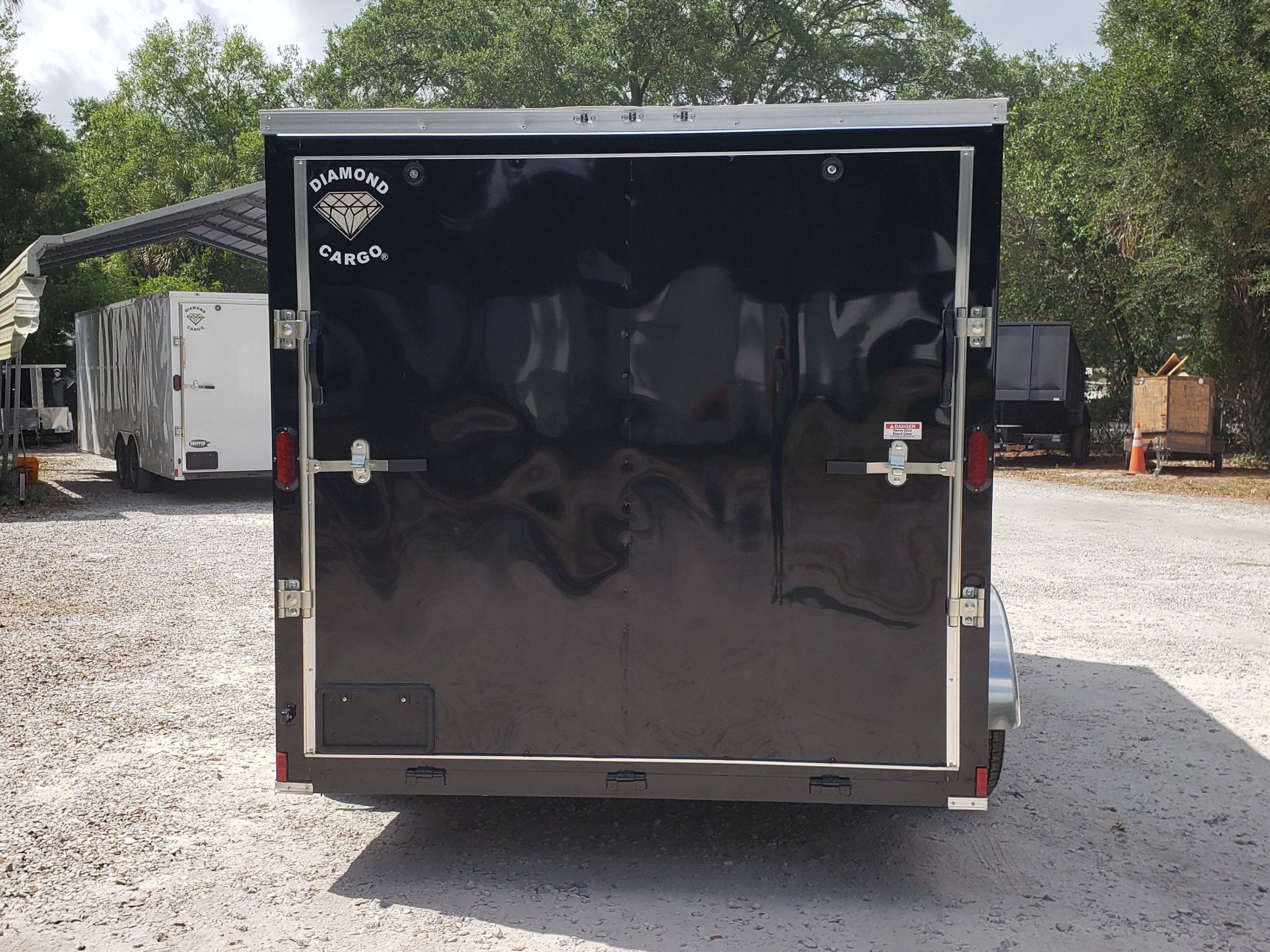 Diamond Cargo 7x14 TA Trailer - Black, Ramp, Side Door, Extra Height, Insulated - Image 11