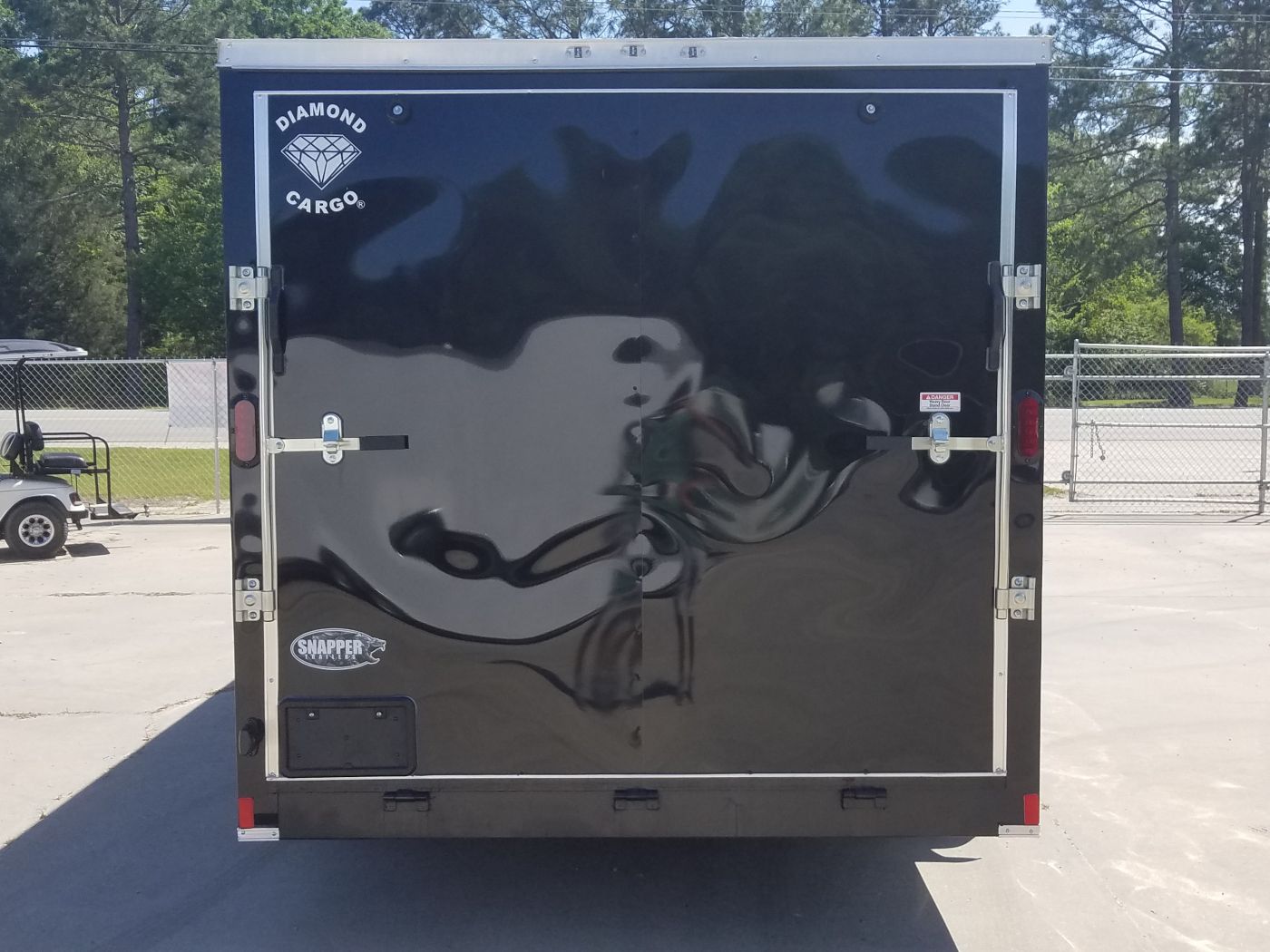 Diamond Cargo 7x16 TA Trailer - Black, Ramp, Side Door, Extra Height - Image 9