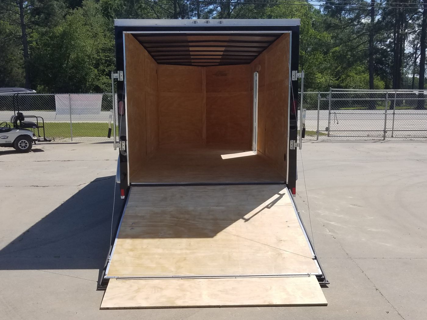 Diamond Cargo 7x16 TA Trailer - Black, Ramp, Side Door, Extra Height - Image 8