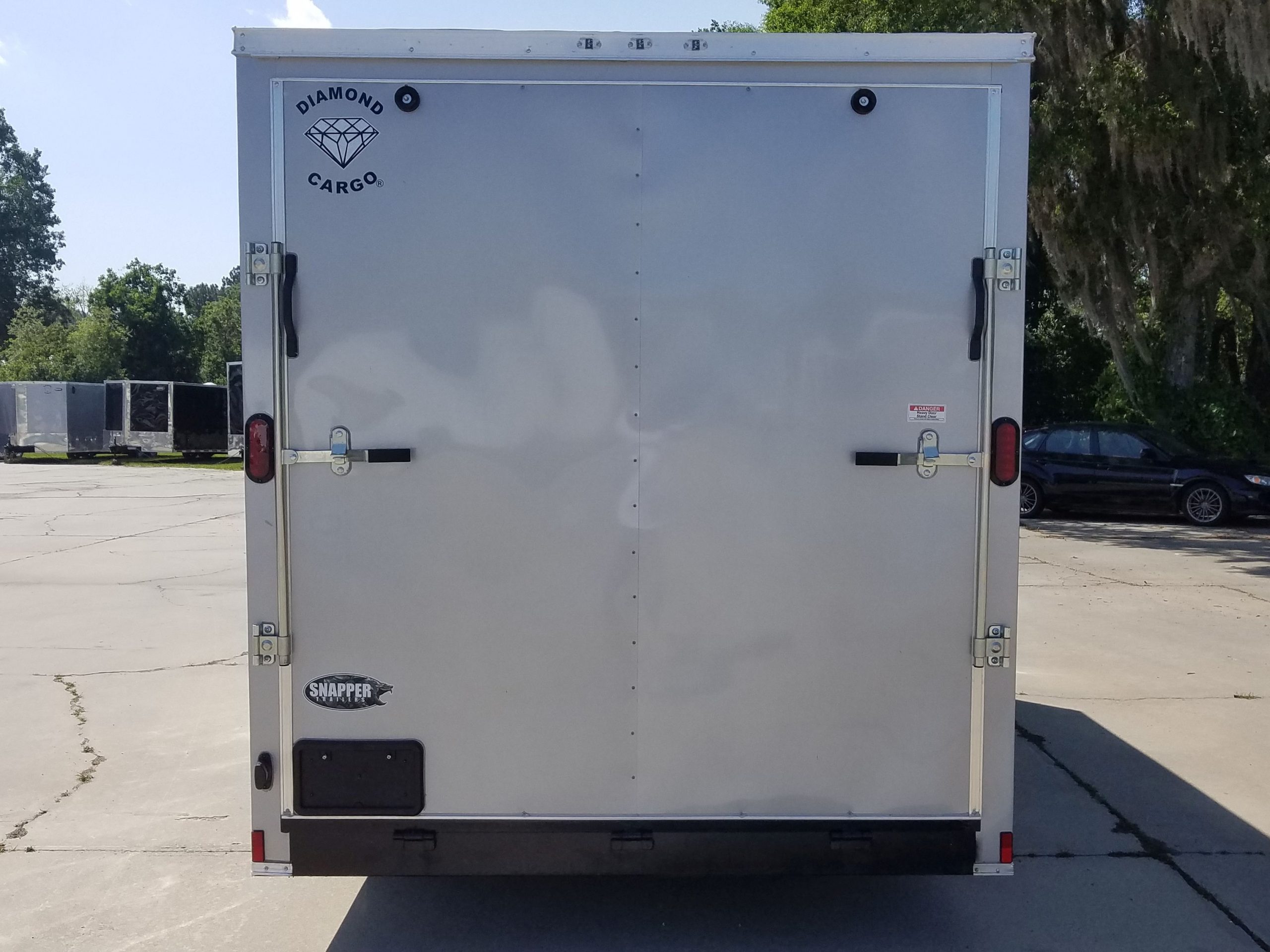 Diamond Cargo 7x16 TA Trailer - Silver Frost, Ramp, Side Door, Extra Height, Tie Downs, Insulated - Image 15