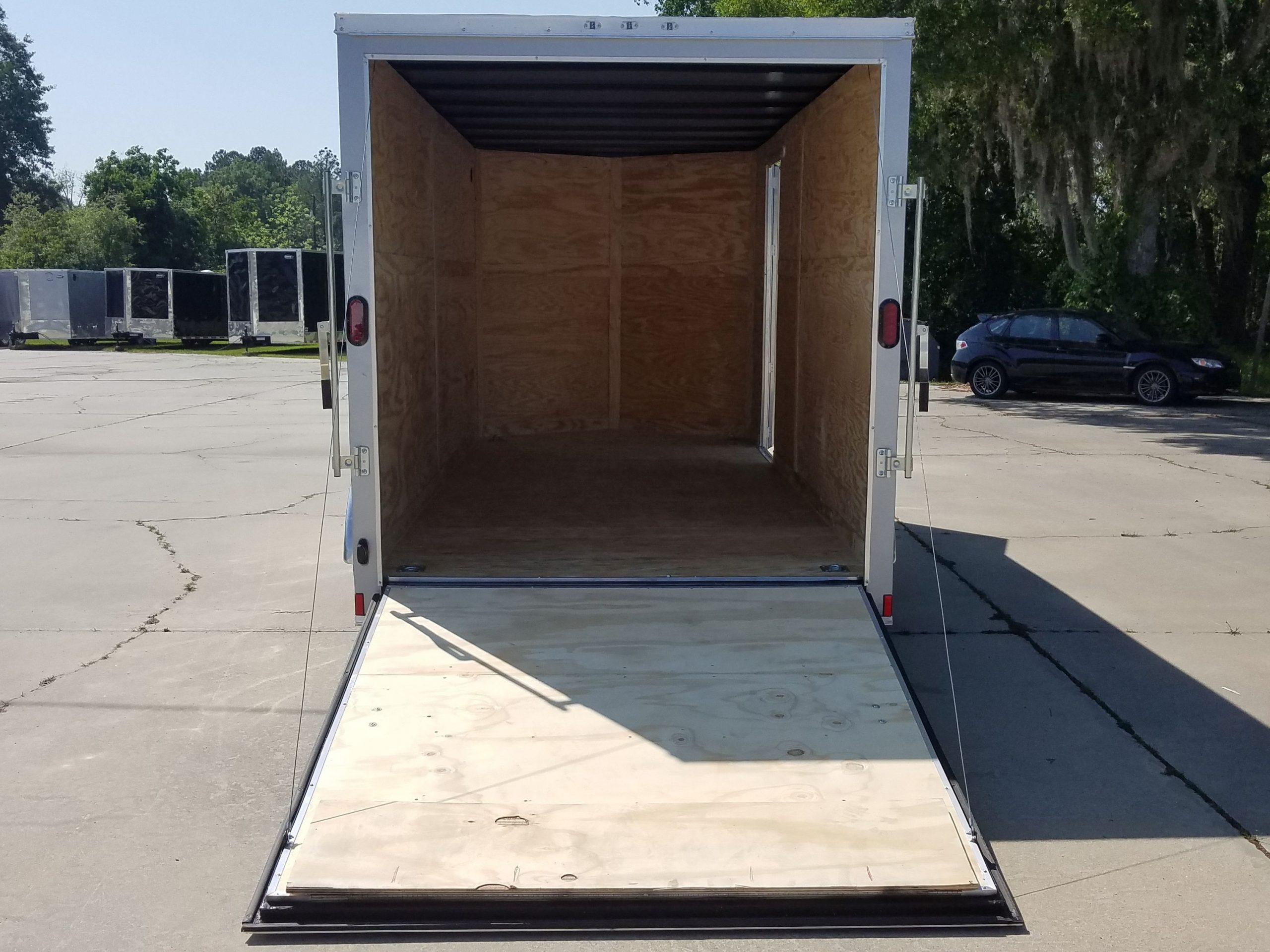 Diamond Cargo 7x16 TA Trailer - Silver Frost, Ramp, Side Door, Extra Height, Tie Downs, Insulated - Image 12